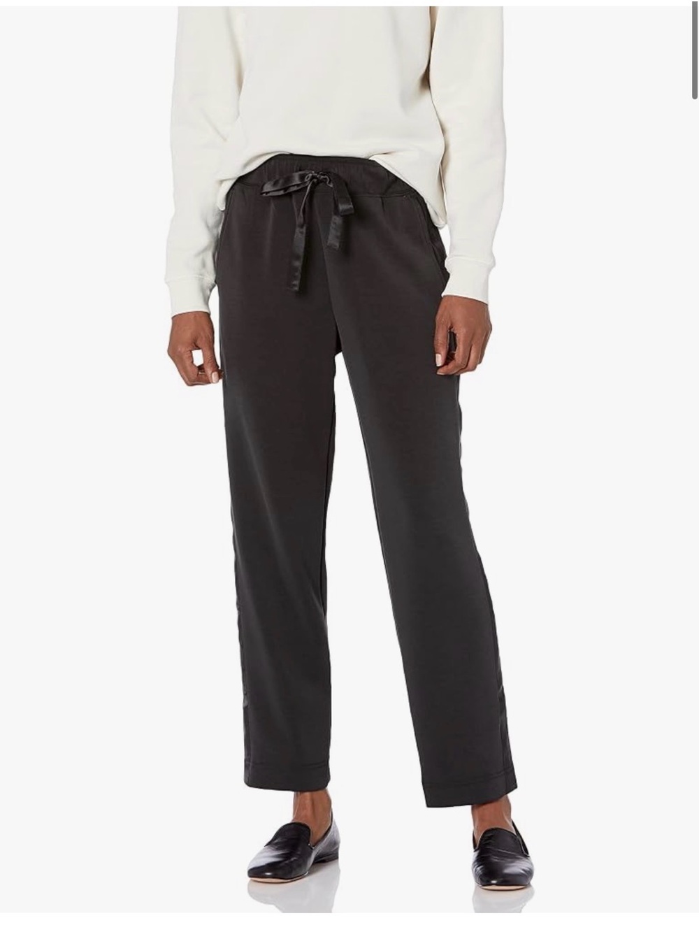 Club Monaco Women's Black Drawstring Track Pants
